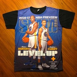Slam Magazine Durant Curry All Over Print T Shirt